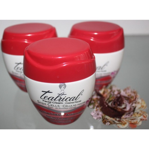 Teatrical Facial  & Neck Cream Stem Cells Antiwrinkle 3.5 oz Lot Of 3 New - Picture 1 of 3